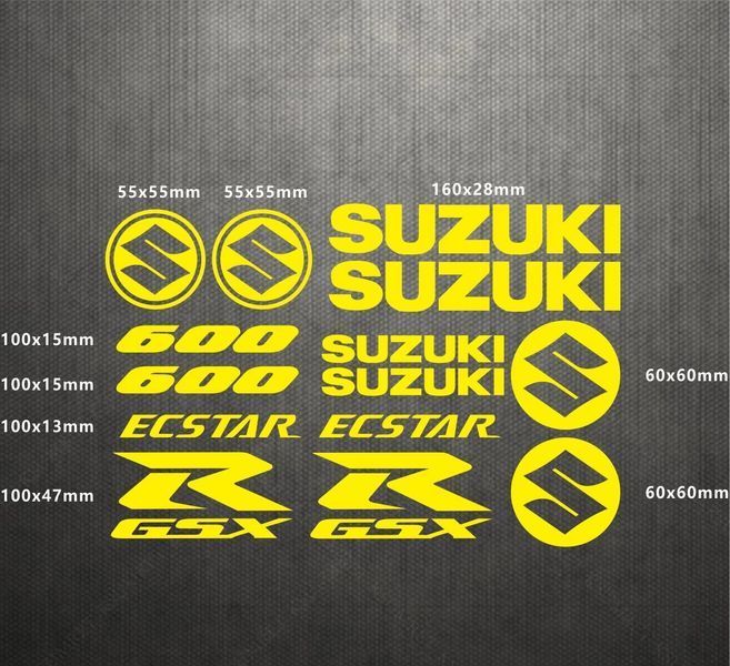 Авто мото наклейка Suzuki GSXR 600 kit Різні кольори ST0101/1 фото