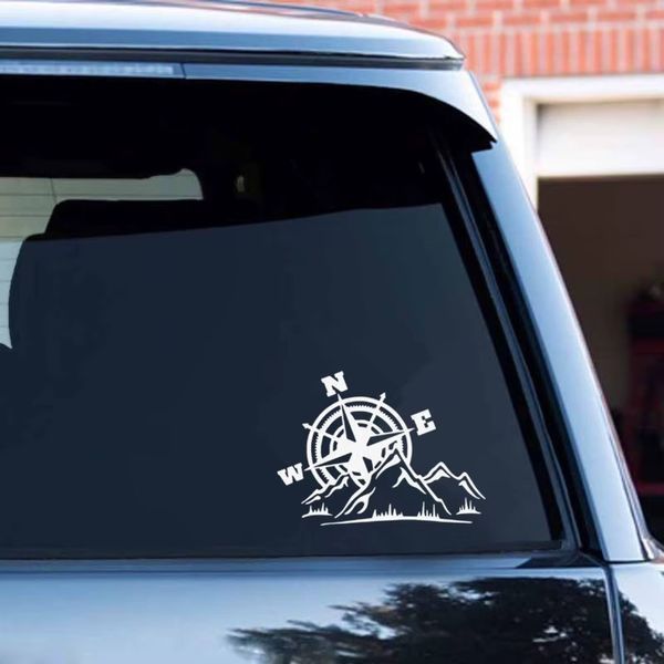 Авто мото наклейка Compass 16.5x12.2 см. Різні кольори ST0018/2 фото