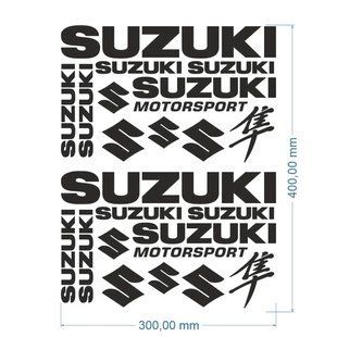 Набір авто мото стікерів SUZUKI motorsport Kit 40x30cm ST0216/3 фото