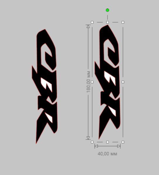 Авто мото наклейка Honda CBR 600 F4i kit чорний глянцевий ST0206 фото