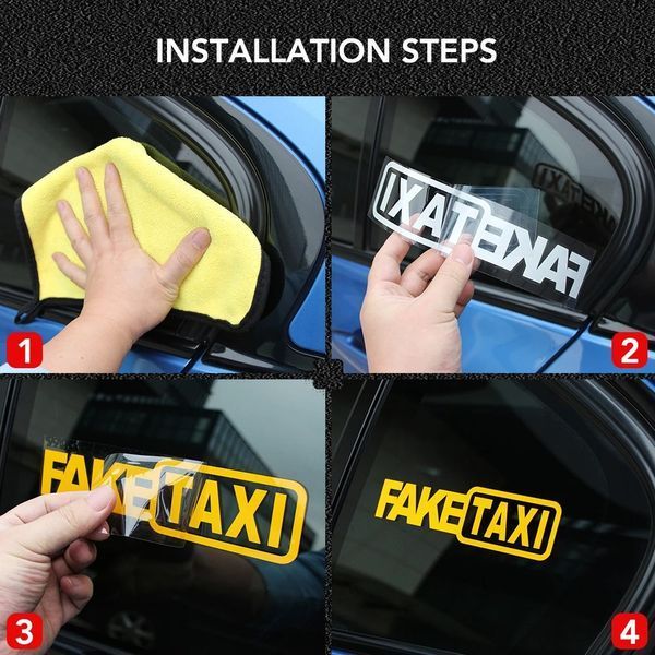 Авто мото наклейка Fake Taxi Різні кольори ST0055/2 фото