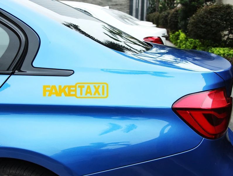 Авто мото наклейка Fake Taxi Різні кольори ST0055/2 фото