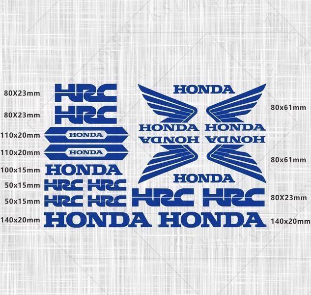 Авто мото наклейки Honda hrc kit Разные цвета ST0088/1 фото