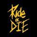 Авто мото наклейка Ride or Die Разные цвета ST0006/2 фото 4