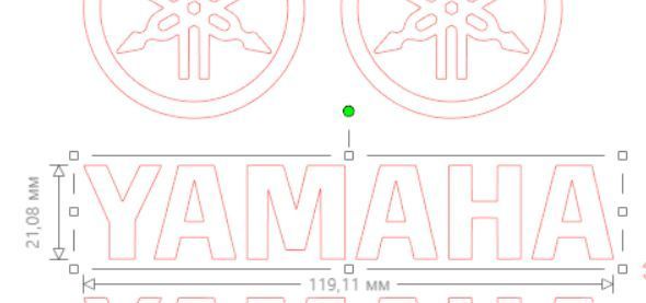 Набор наклейок Yamaha 30 x 21 см ST0207/9 фото
