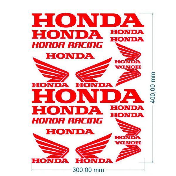 Авто мото наклейка Honda kit Різні кольори ST0014/2 фото