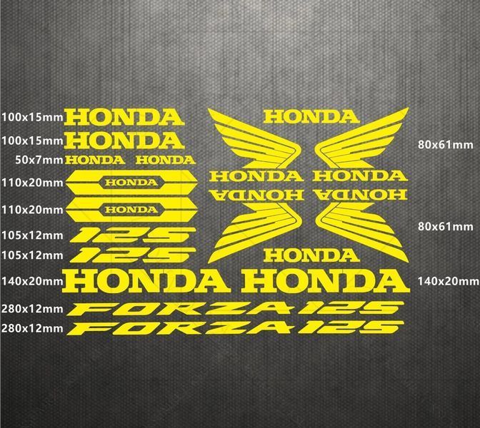 Авто мото наклейки Honda 125 kit Разные цвета ST0094/1 фото