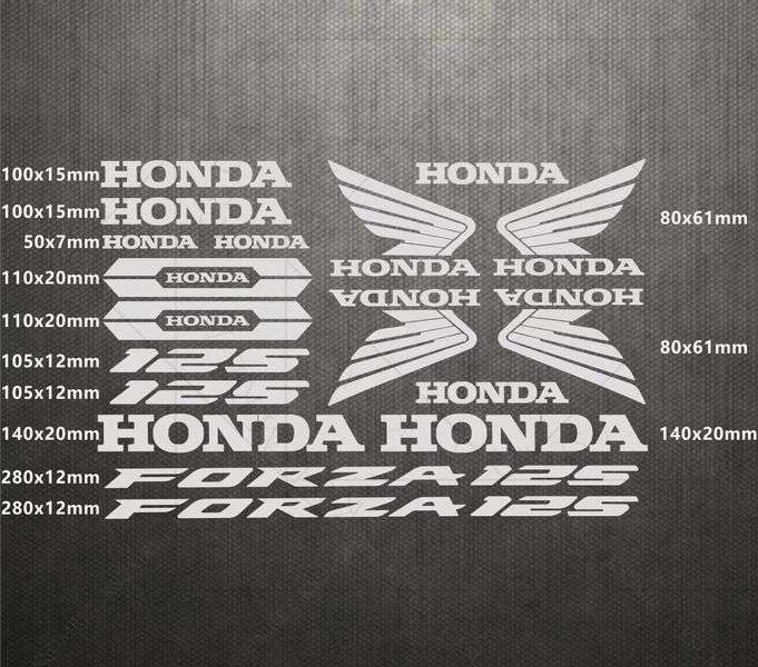 Авто мото наклейки Honda 125 kit Разные цвета ST0094/1 фото