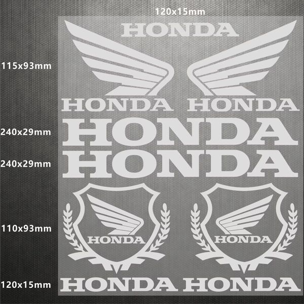 Авто мото наклейка Honda Logo kit Різні кольори ST0098/1 фото
