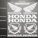Авто мото наклейка Honda Logo kit Різні кольори ST0098/1 фото 7