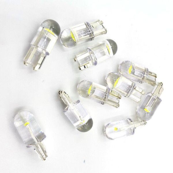 Новейший W5W Led T10 Car Light COB Glass 6000K White Auto Автомобильный номерной знак Лампа с куполом KS00676 фото